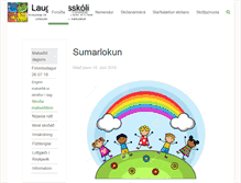 Tablet Screenshot of laugarnesskoli.is